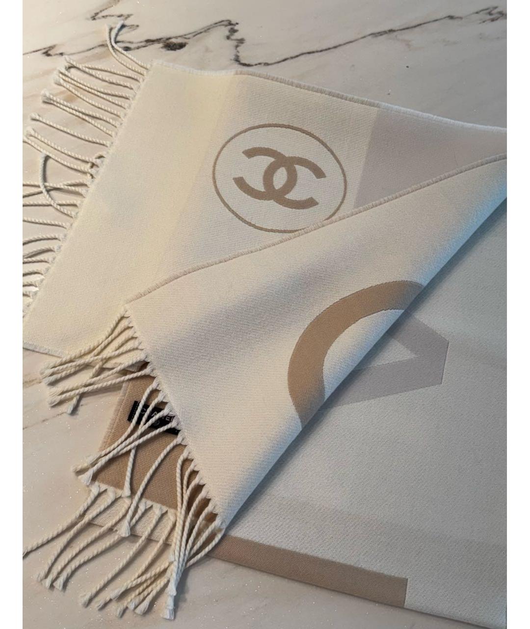 CHANEL Мульти шерстяной шарф, фото 4