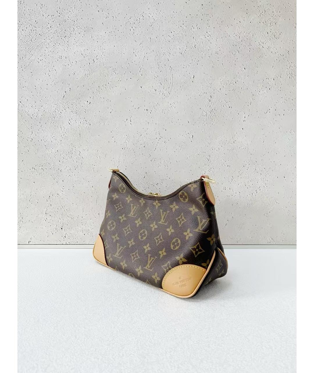 LOUIS VUITTON Коричневая сумка через плечо из искусственной кожи, фото 4