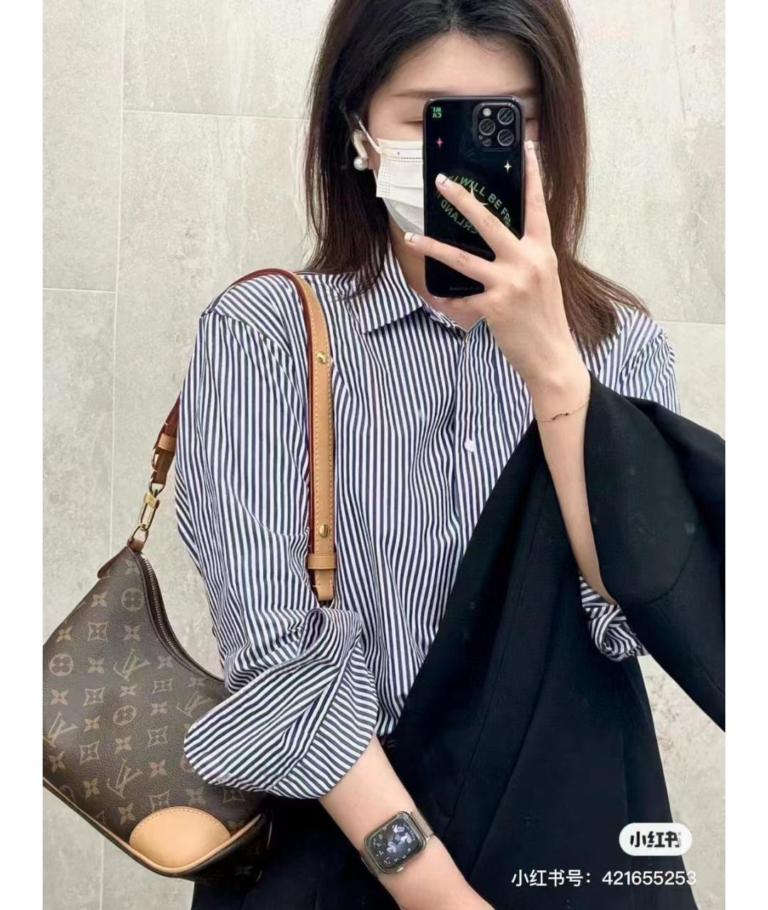 LOUIS VUITTON Коричневая сумка через плечо из искусственной кожи, фото 6