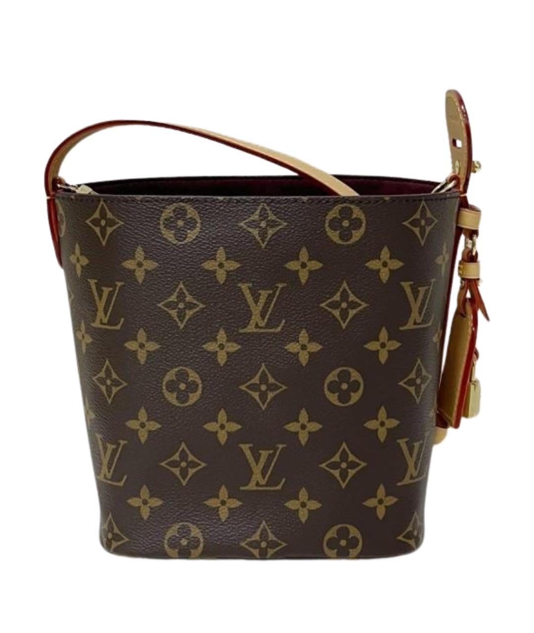 LOUIS VUITTON Коричневая сумка тоут из искусственной кожи, фото 1