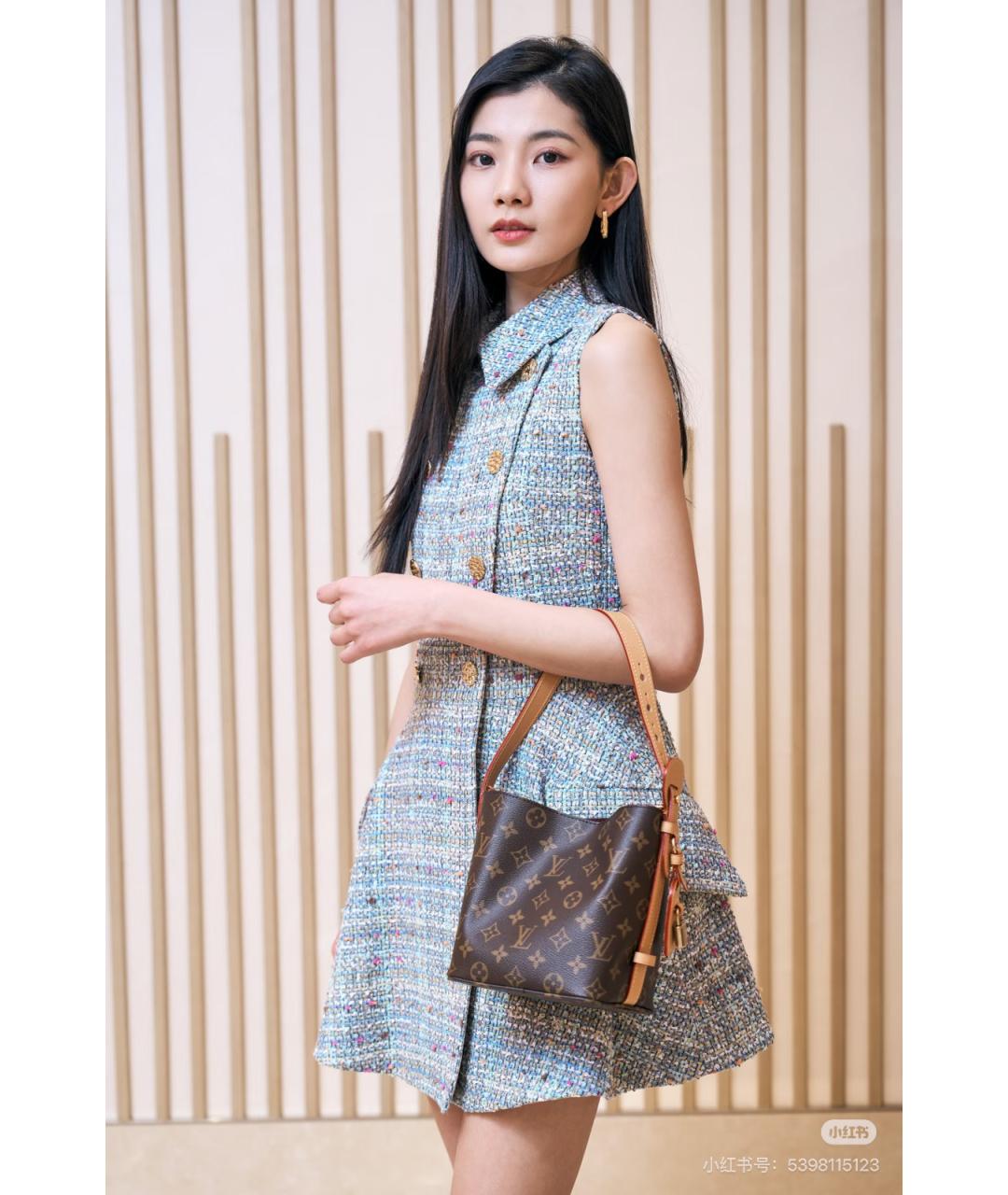LOUIS VUITTON Коричневая сумка тоут из искусственной кожи, фото 6