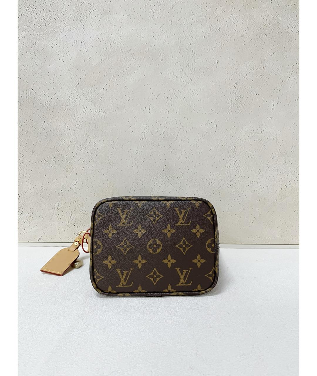 LOUIS VUITTON Коричневая сумка тоут из искусственной кожи, фото 5
