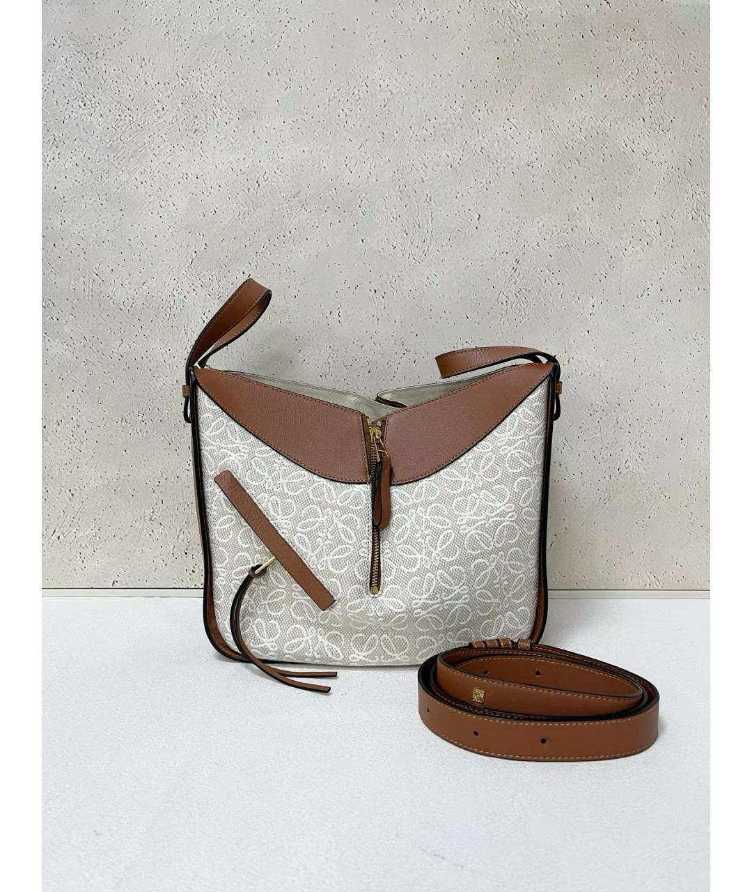 LOEWE Коричневая кожаная сумка тоут, фото 2