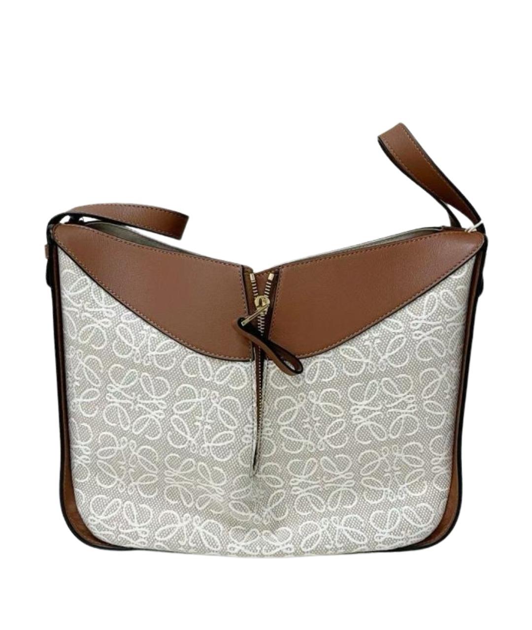 LOEWE Коричневая кожаная сумка тоут, фото 1