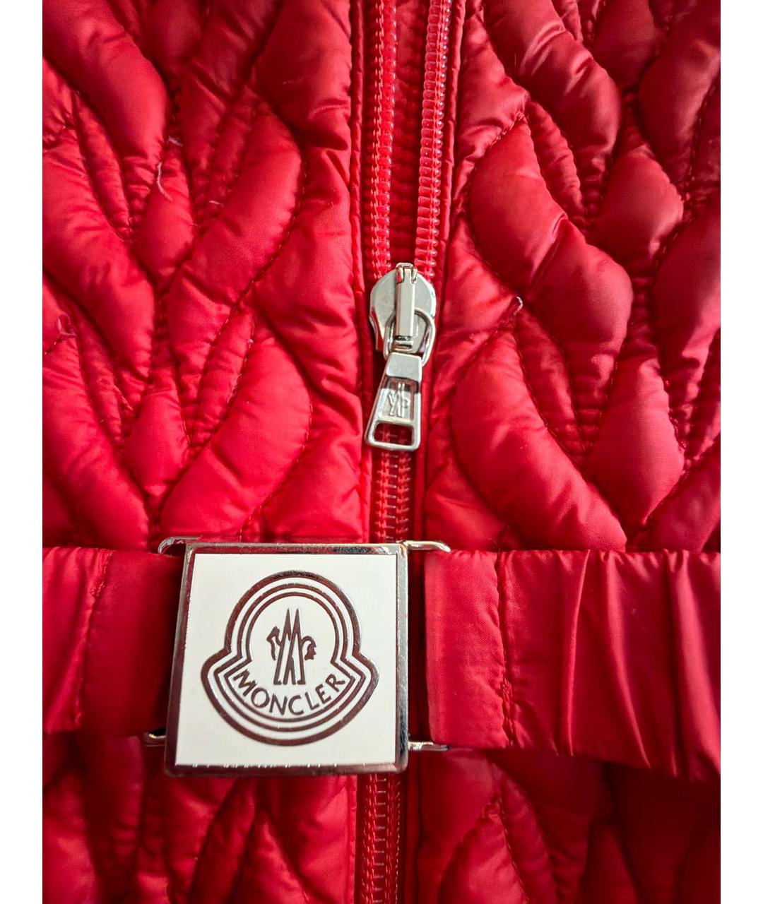 MONCLER Красный полиэстеровый комбинезон, фото 4