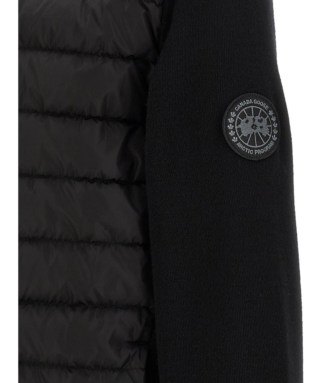 CANADA GOOSE Черная шерстяная куртка, фото 4