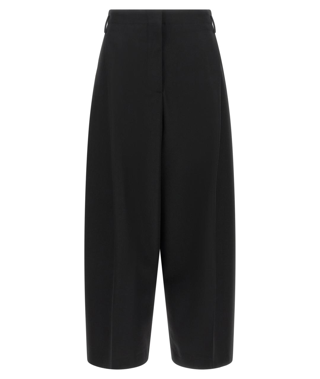 JACQUEMUS Черные шерстяные прямые брюки, фото 1