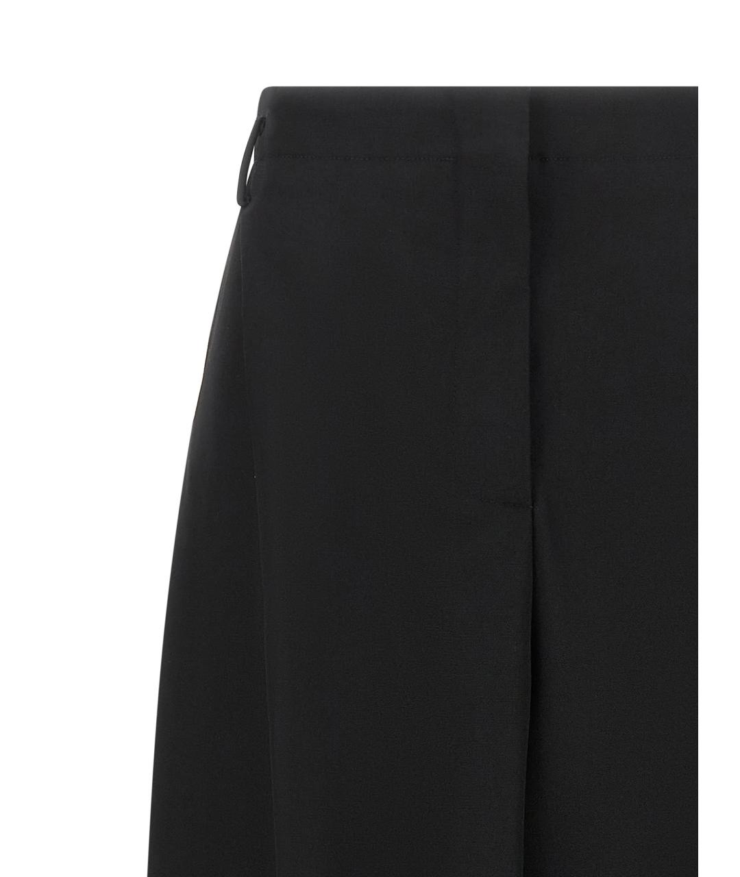 JACQUEMUS Черные шерстяные прямые брюки, фото 3