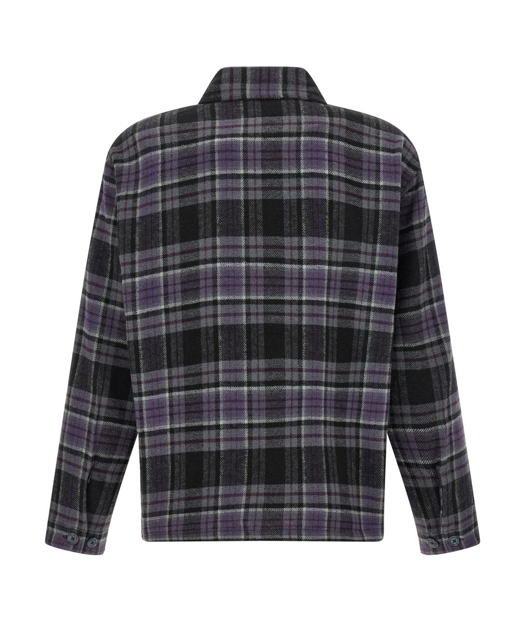 CARHARTT WIP Фиолетовая шерстяная кэжуал рубашка, фото 2