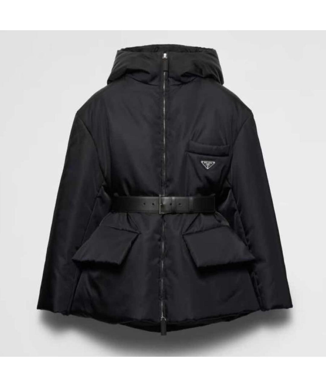 PRADA Черная нейлоновая куртка, фото 8
