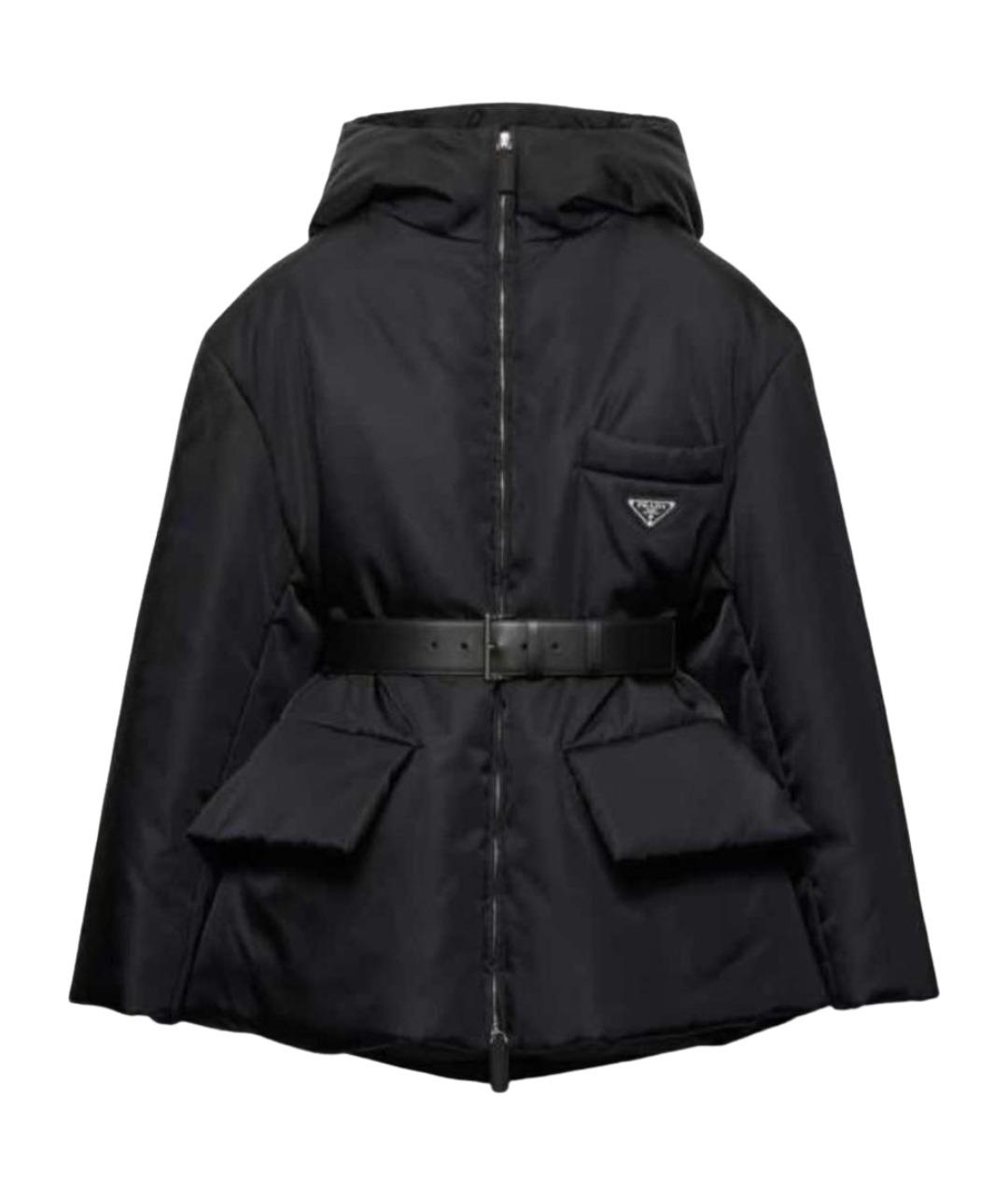 PRADA Черная нейлоновая куртка, фото 1