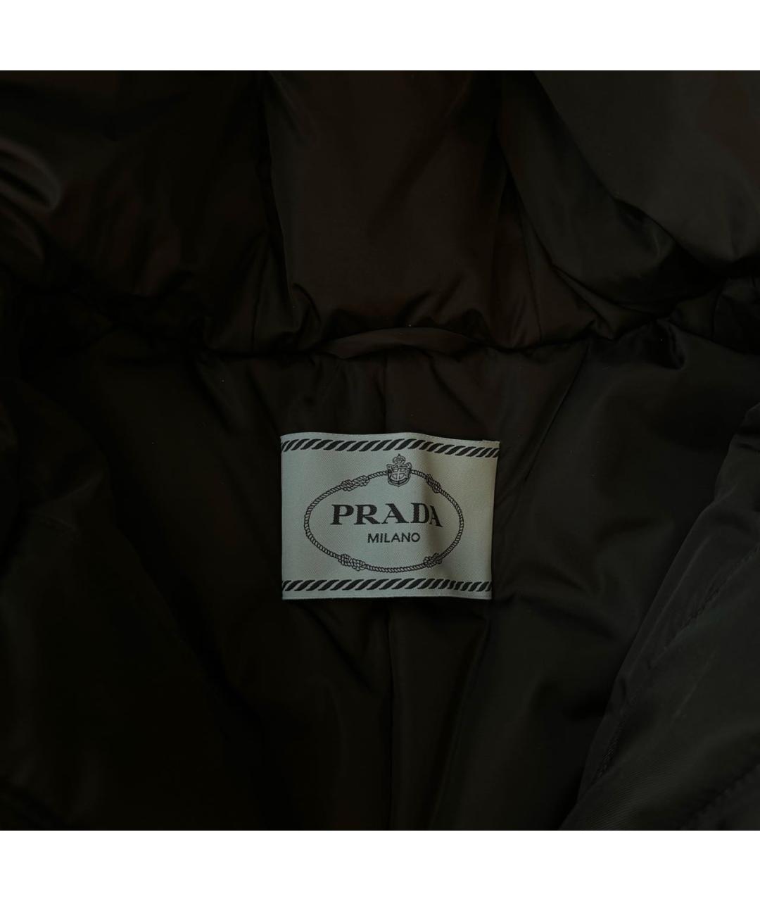 PRADA Черная нейлоновая куртка, фото 5
