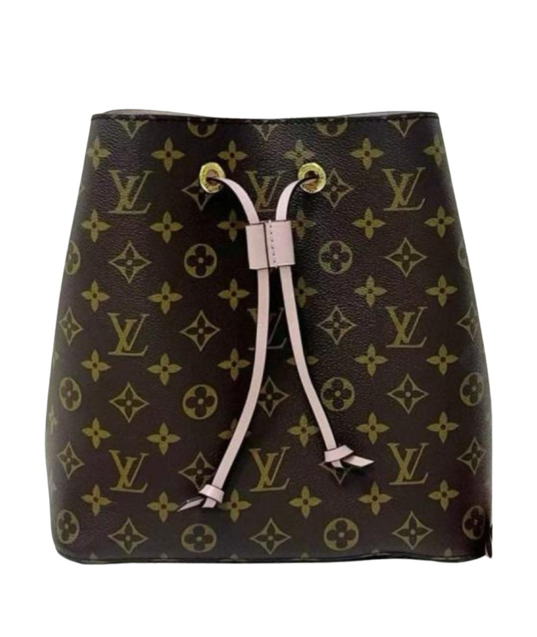 LOUIS VUITTON Коричневая сумка тоут из искусственной кожи, фото 1