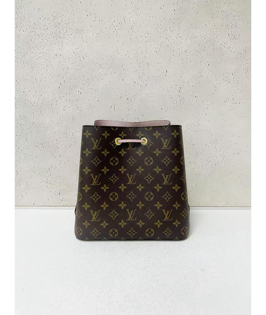 LOUIS VUITTON Коричневая сумка тоут из искусственной кожи, фото 2