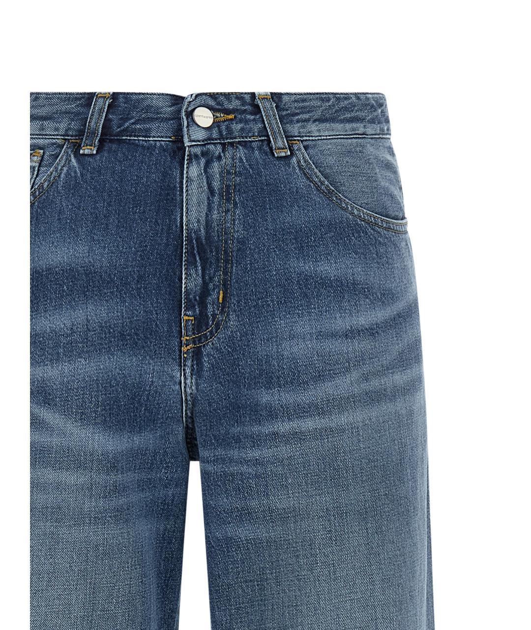CARHARTT WIP Синие хлопковые прямые джинсы, фото 3