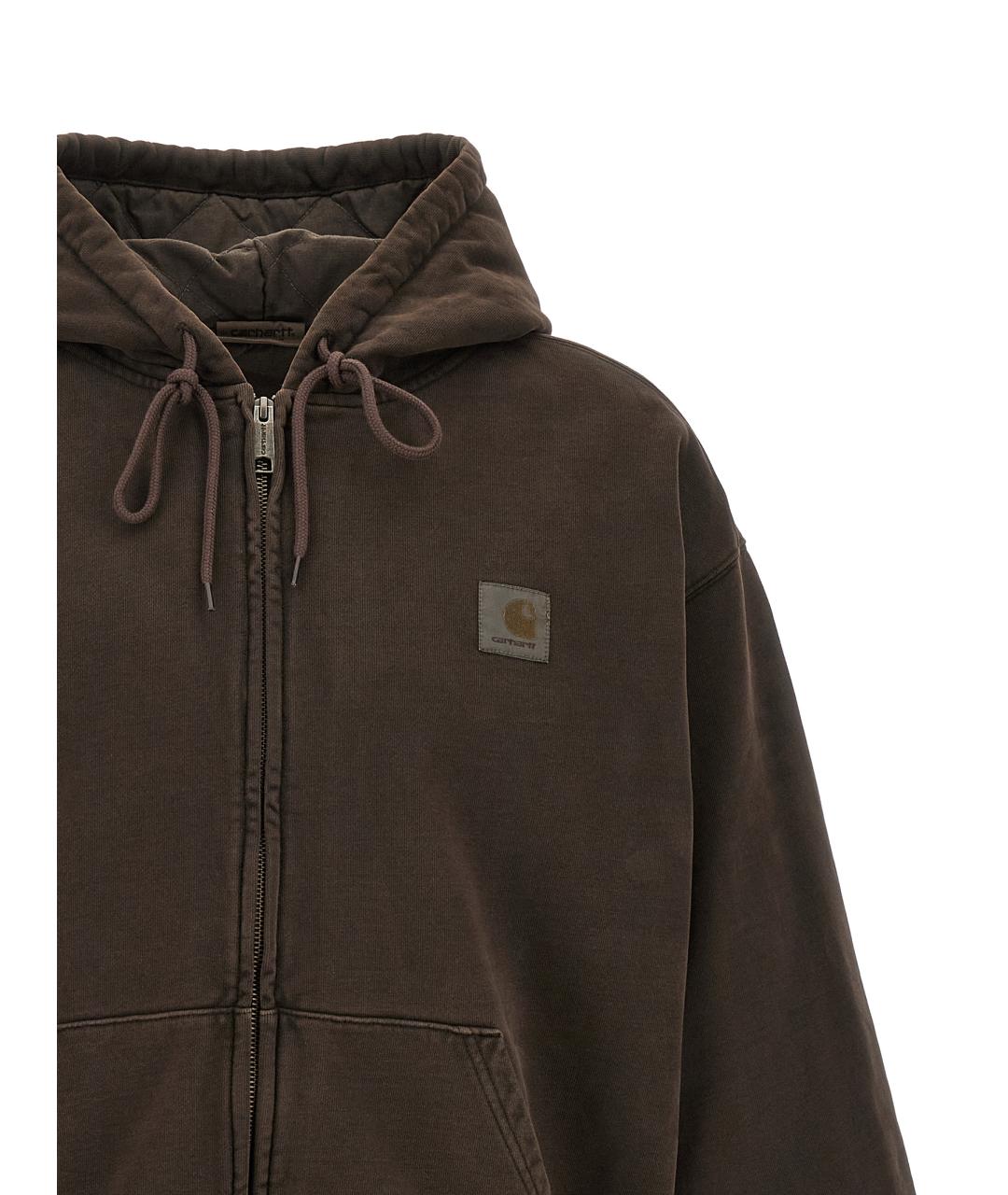 CARHARTT WIP Коричневая хлопковая куртка, фото 3