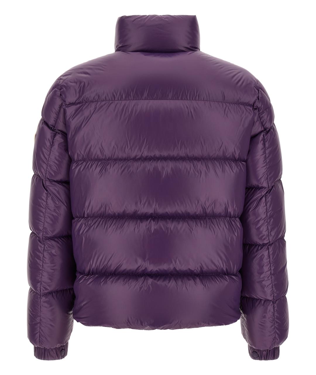 MONCLER Фиолетовый полиамидовый пуховик, фото 2