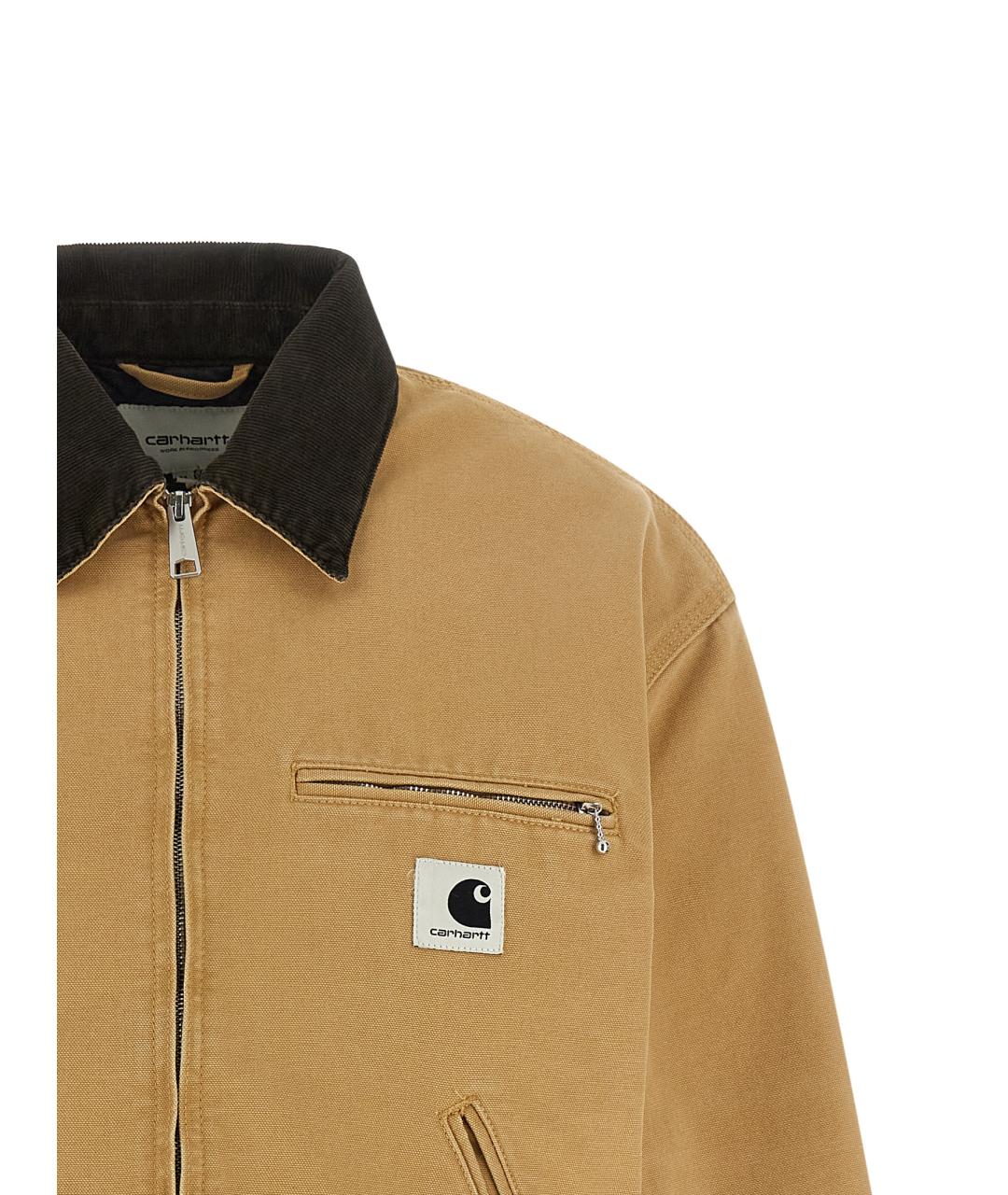 CARHARTT WIP Бежевая хлопковая куртка, фото 3