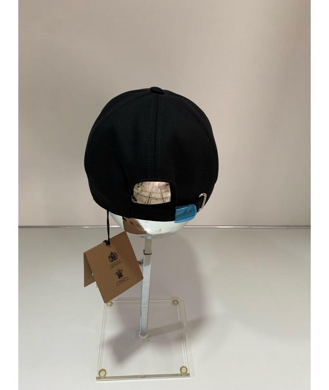 BURBERRY Черная хлопковая кепка/бейсболка, фото 3