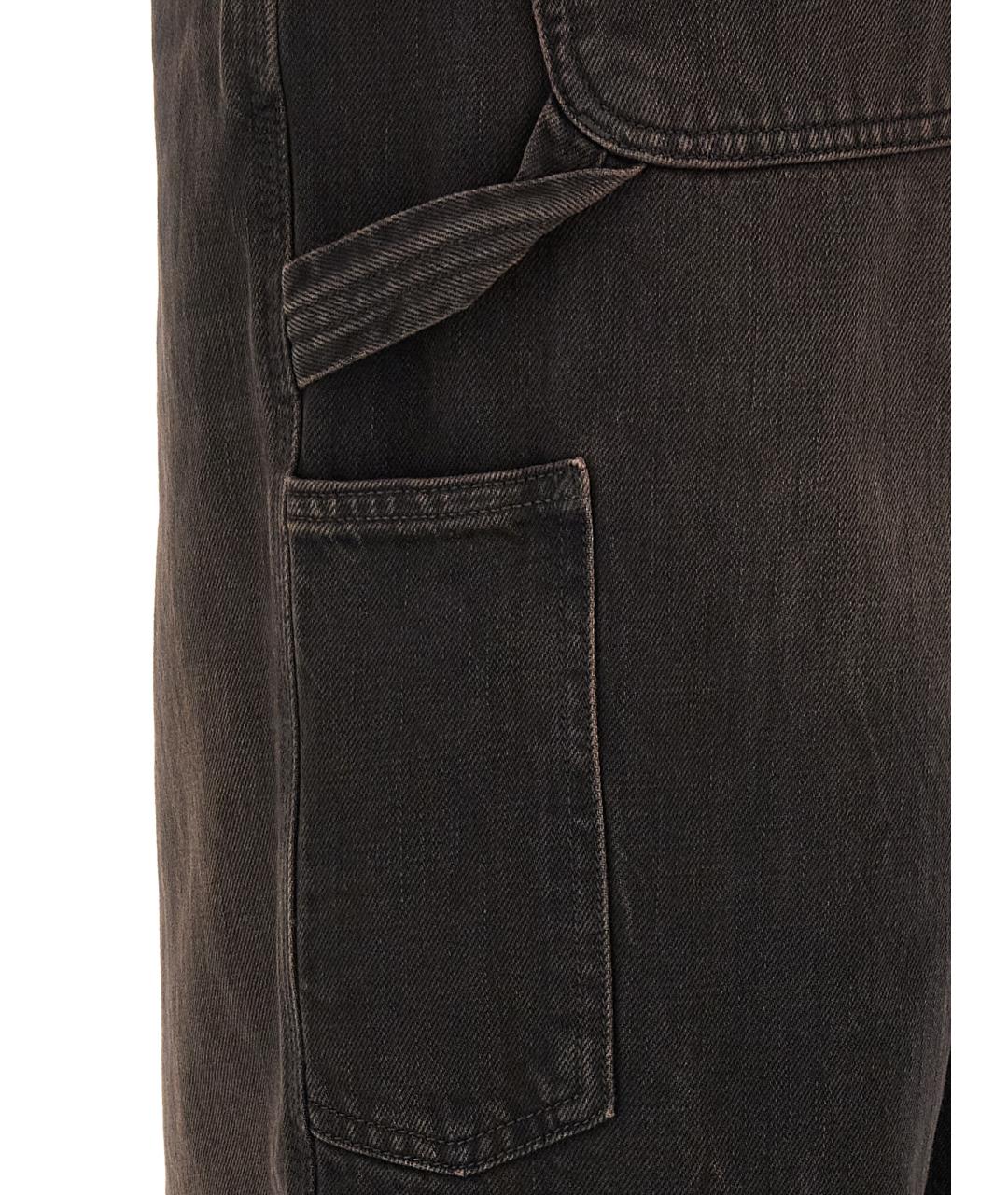 CARHARTT WIP Черные хлопковые прямые джинсы, фото 5