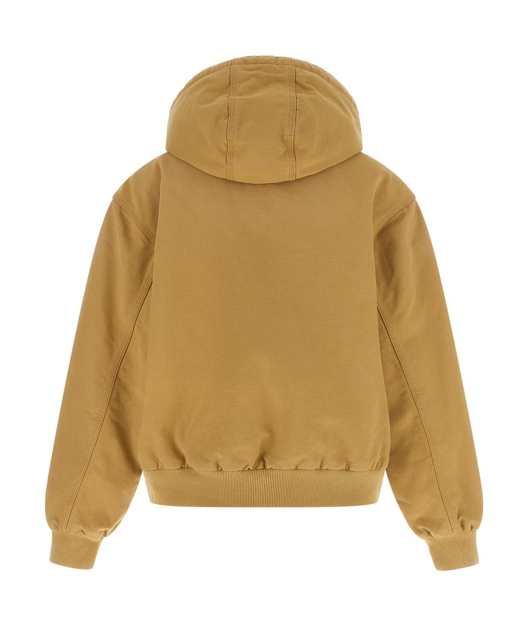 CARHARTT WIP Коричневая хлопковая куртка, фото 2