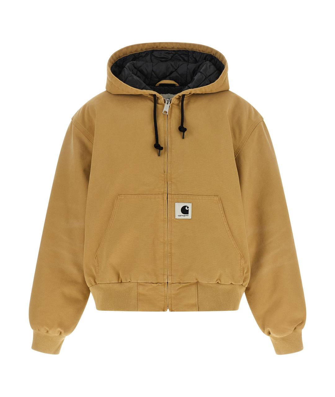 CARHARTT WIP Коричневая хлопковая куртка, фото 1