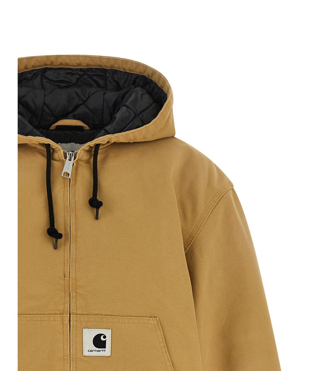 CARHARTT WIP Коричневая хлопковая куртка, фото 3
