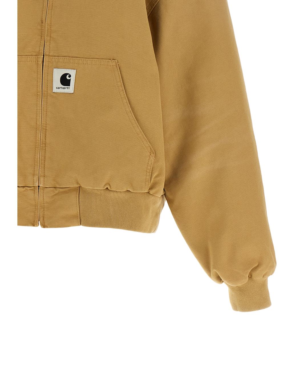 CARHARTT WIP Коричневая хлопковая куртка, фото 4
