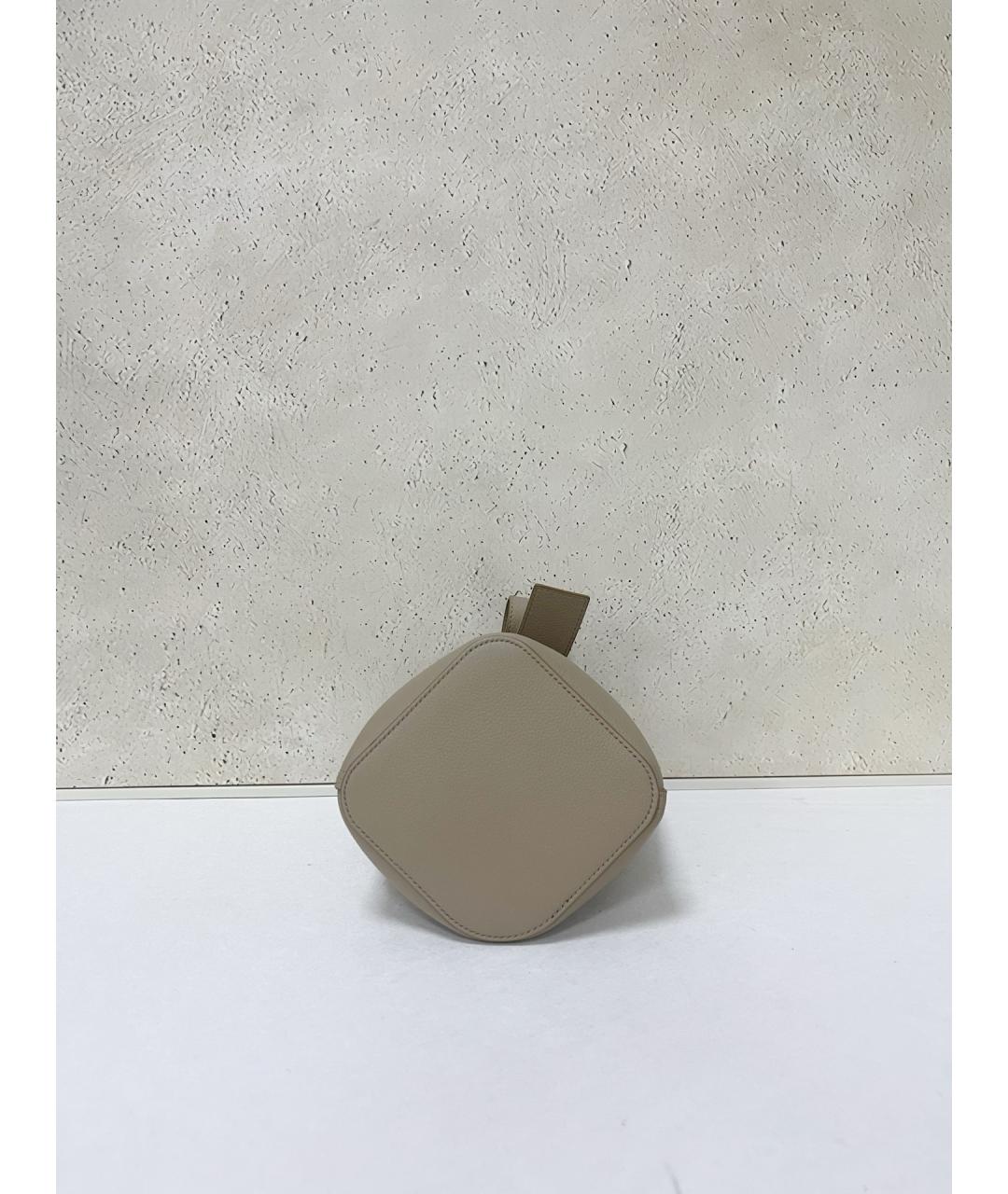 LOEWE Серая кожаная сумка тоут, фото 5