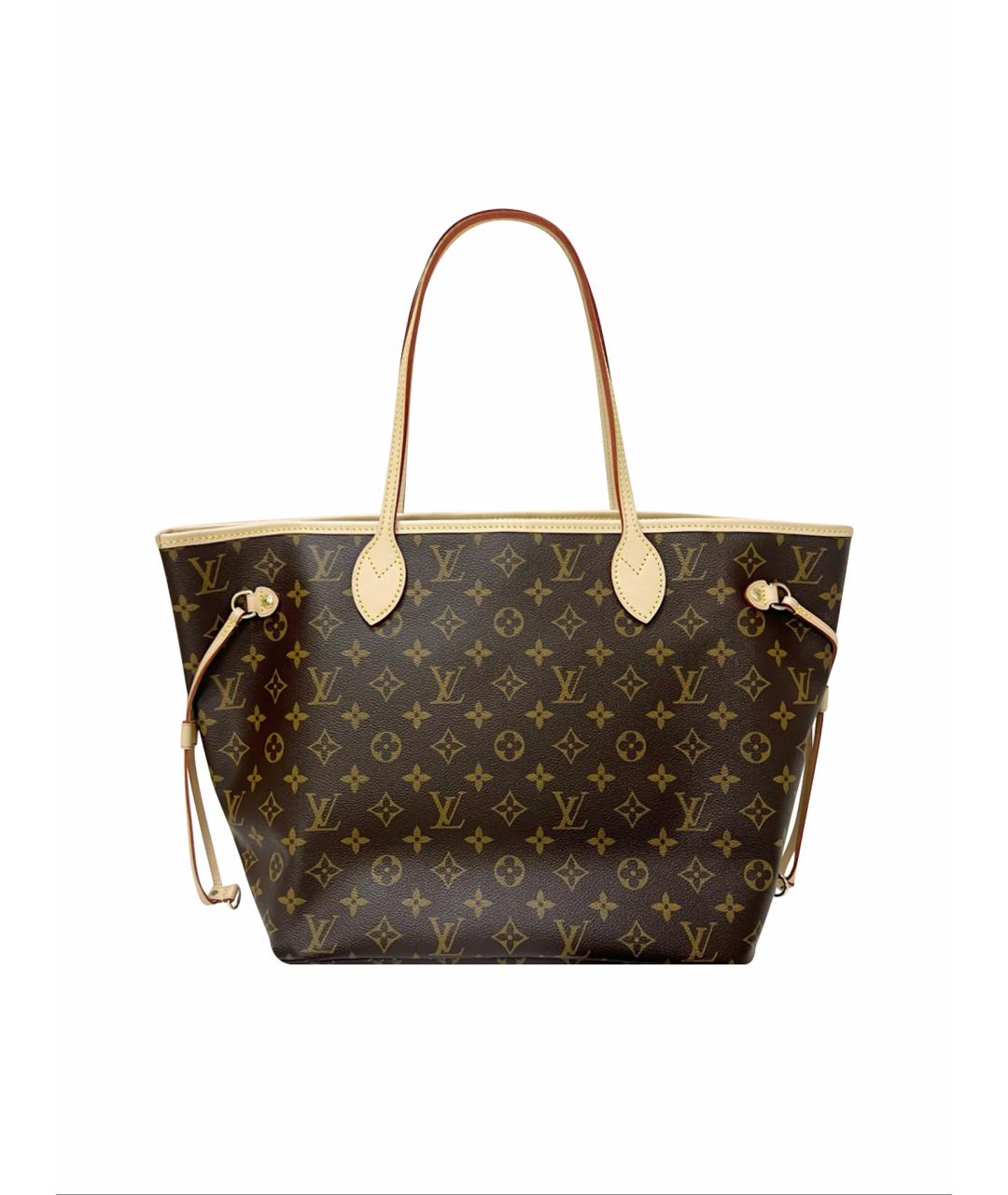 LOUIS VUITTON Коричневая сумка тоут из канвы, фото 1
