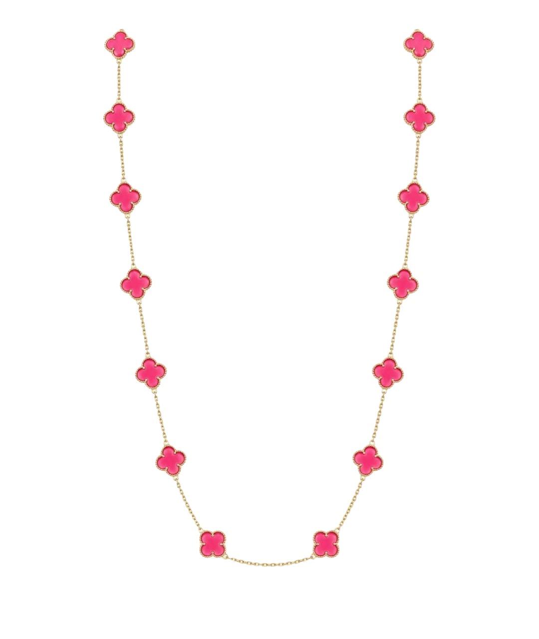 VAN CLEEF & ARPELS Розовое колье из желтого золота, фото 1