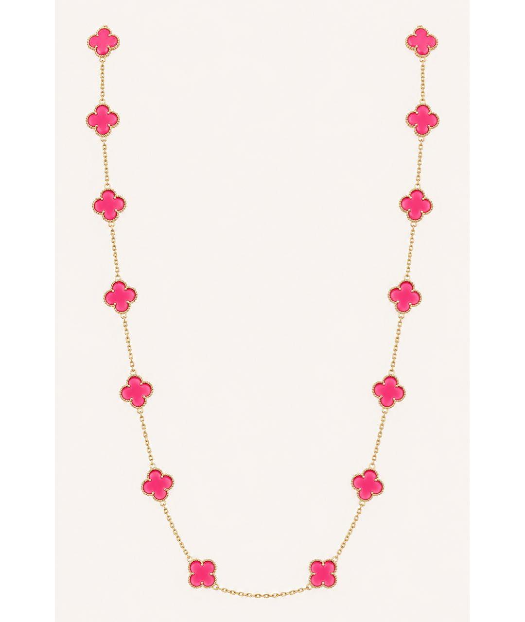 VAN CLEEF & ARPELS Розовое колье из желтого золота, фото 3