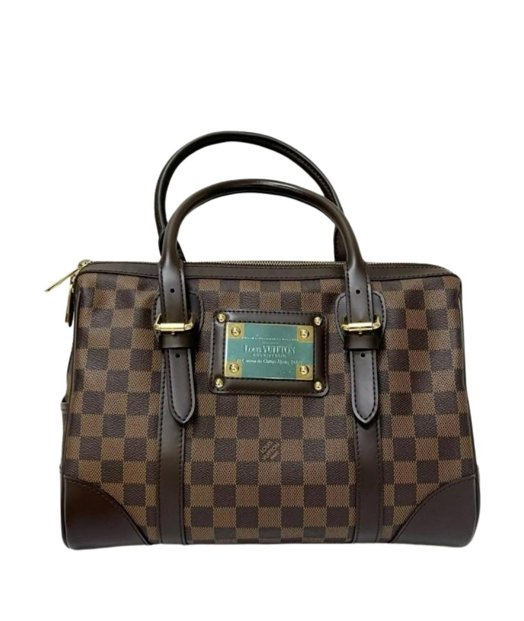 LOUIS VUITTON Коричневая сумка с короткими ручками из канвы, фото 1