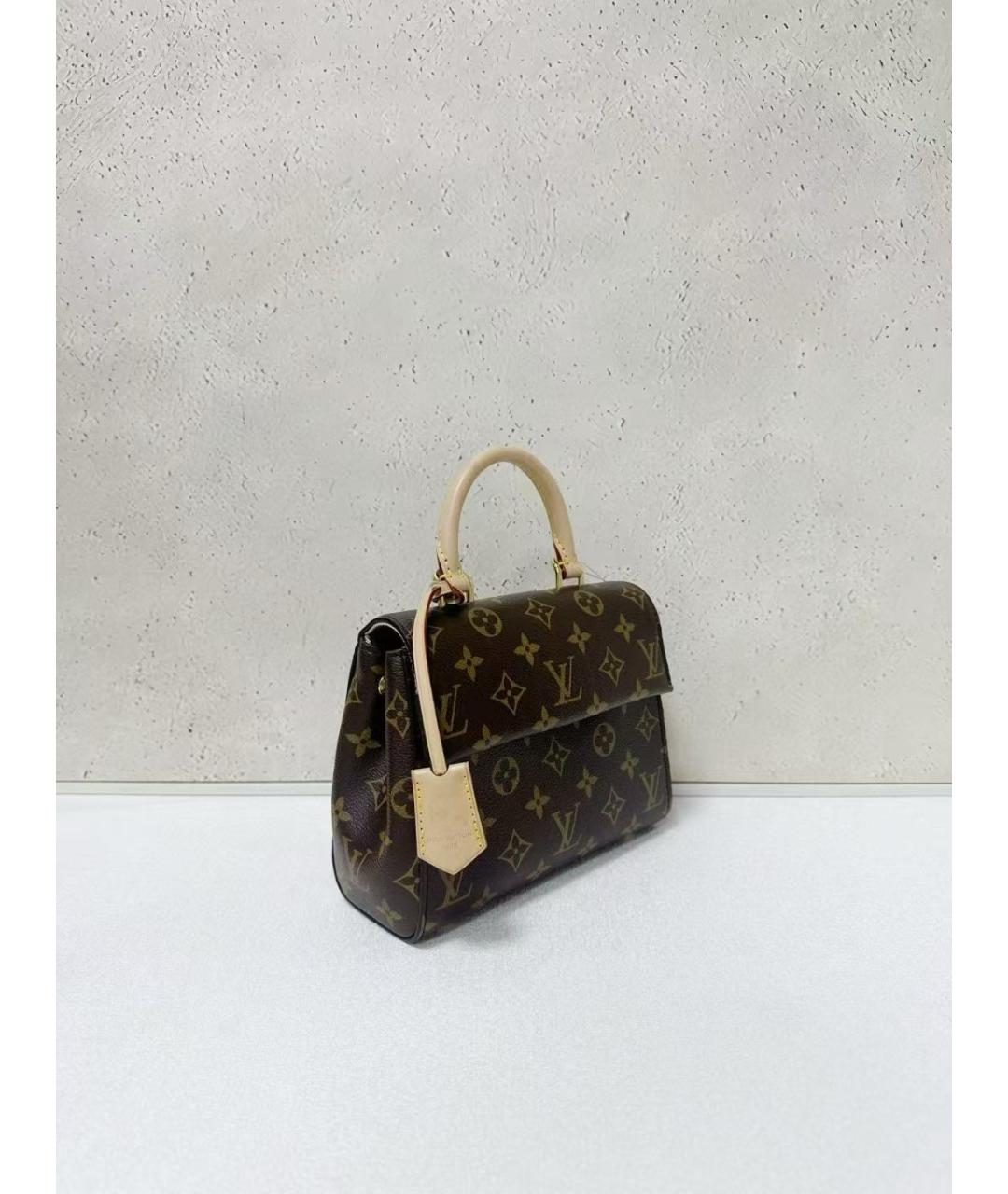LOUIS VUITTON Коричневая сумка через плечо из канвы, фото 3