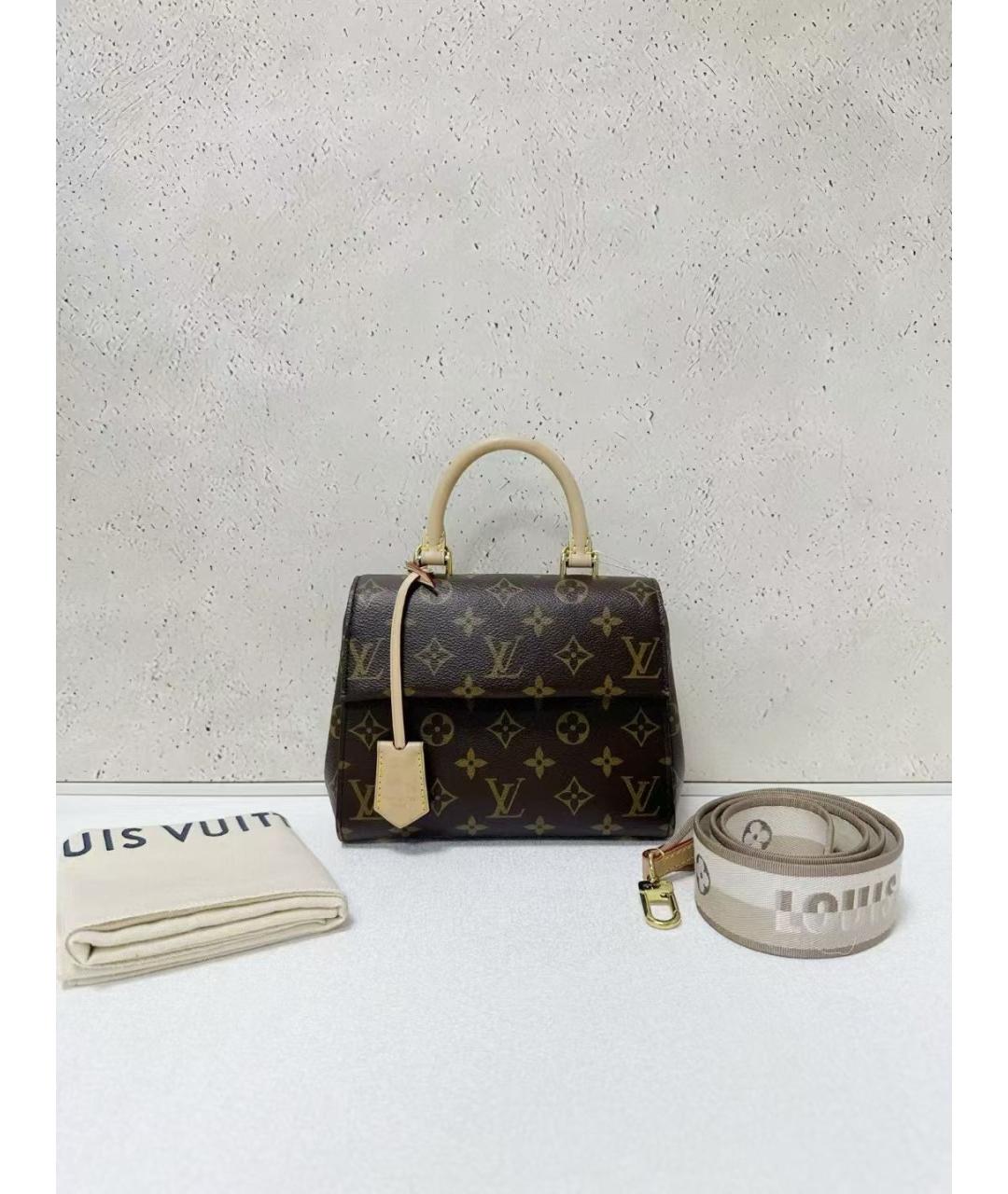 LOUIS VUITTON Коричневая сумка через плечо из канвы, фото 7