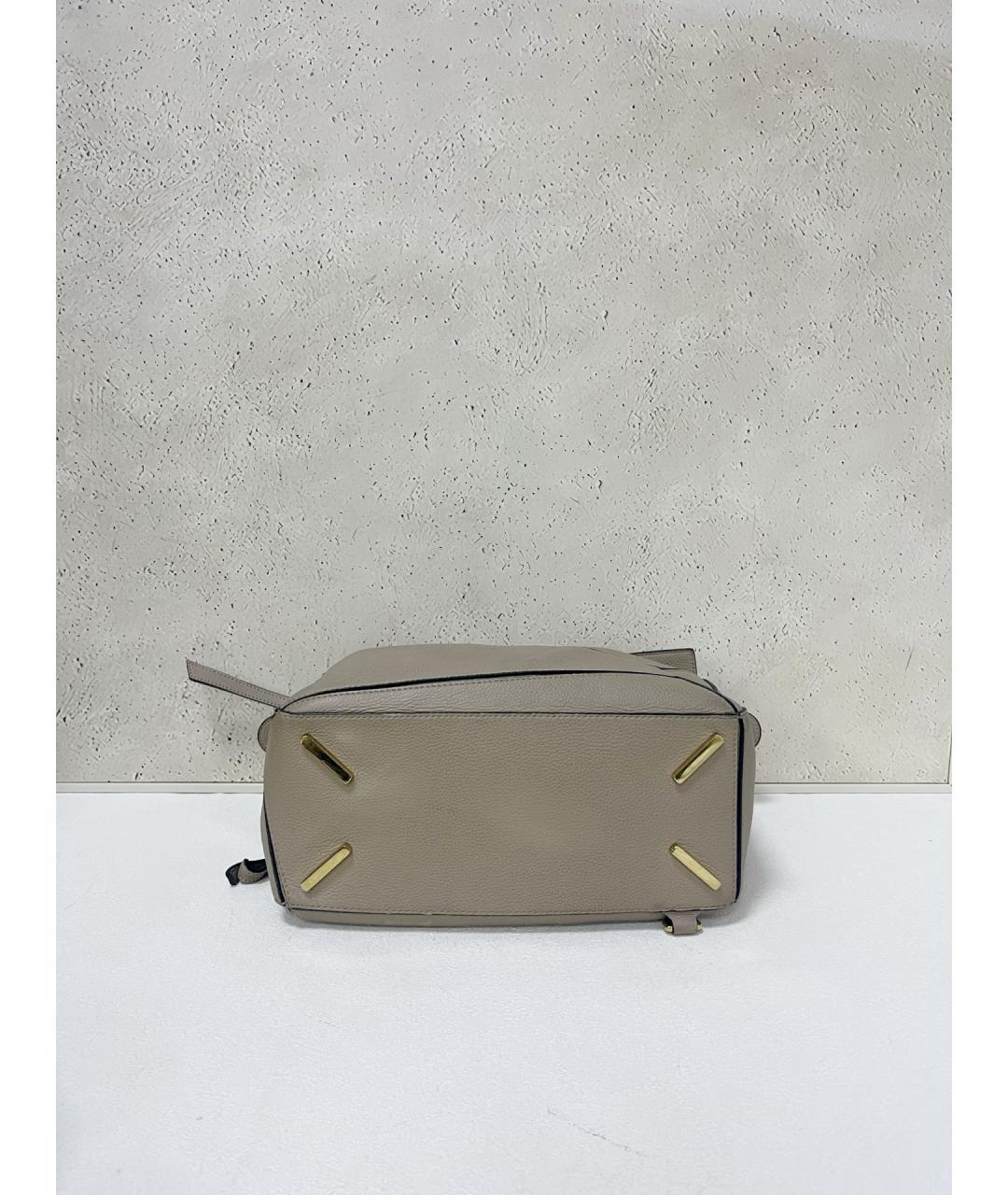LOEWE Бежевая кожаная сумка через плечо, фото 5