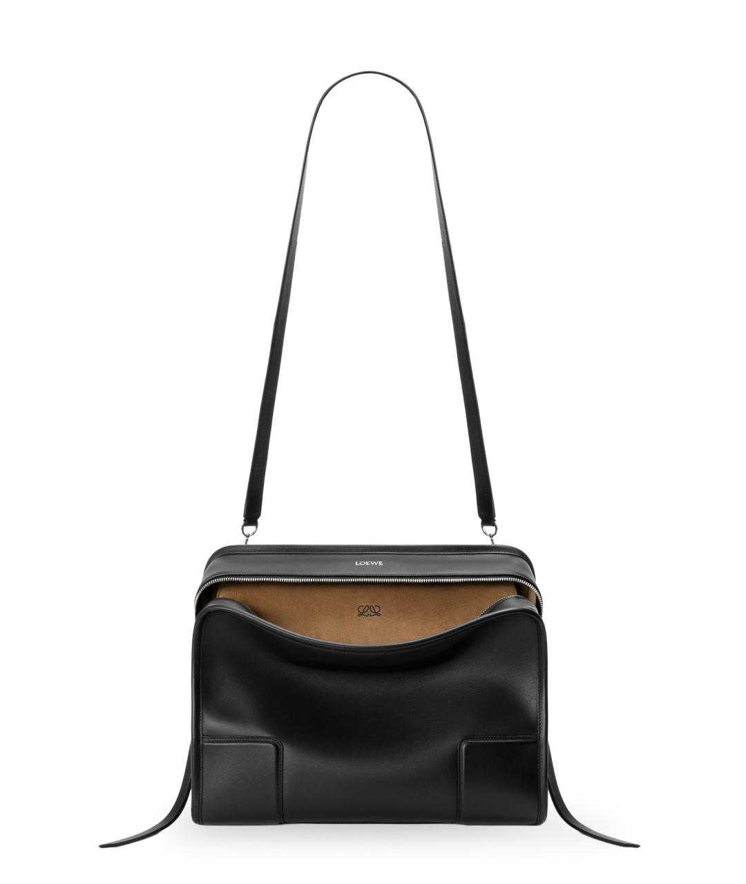 LOEWE Черная кожаная сумка тоут, фото 3