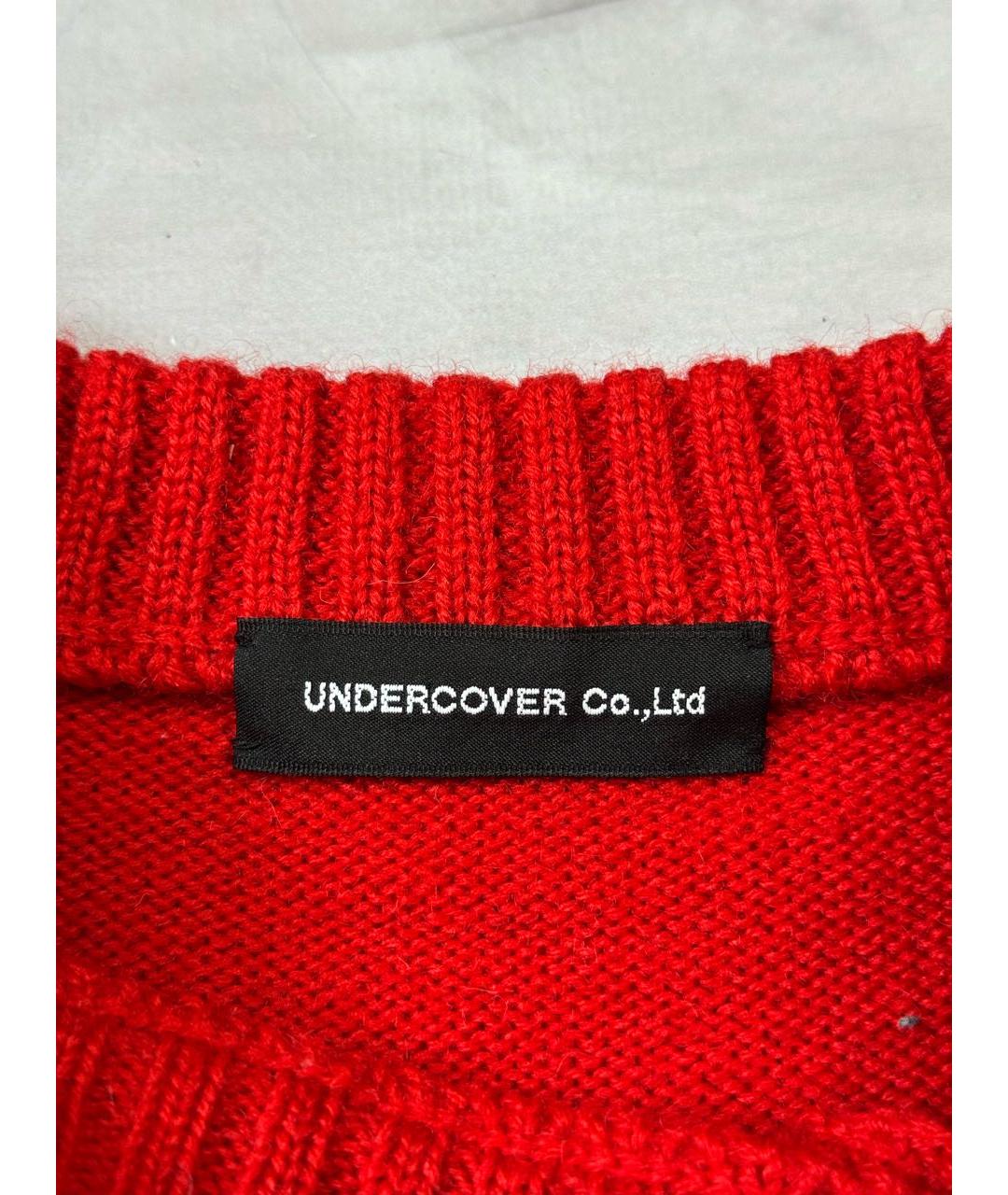 UNDERCOVER Красный шерстяной джемпер / свитер, фото 6