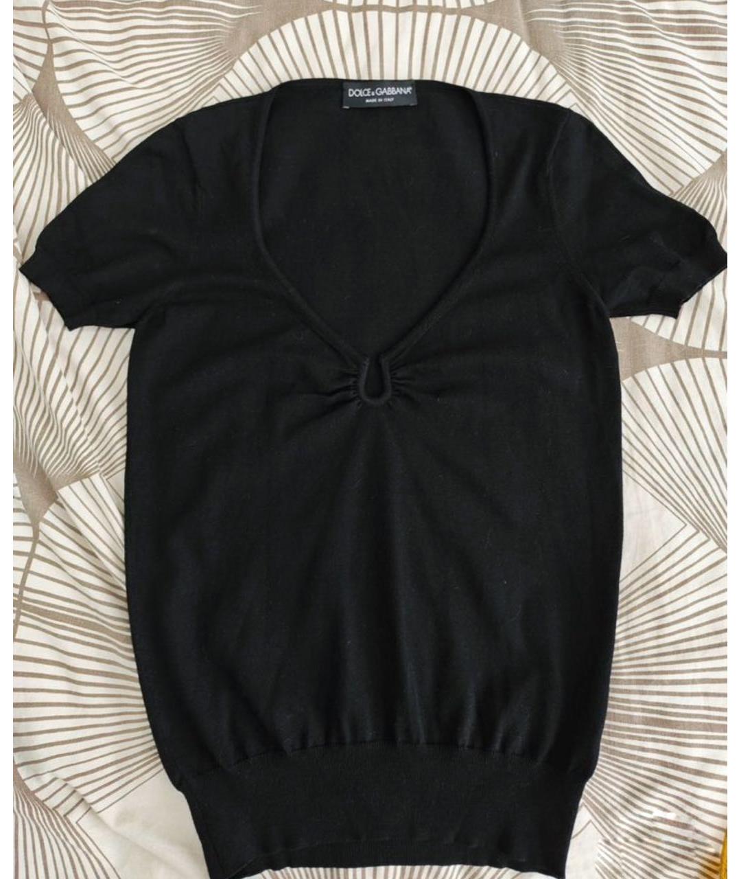 DOLCE&GABBANA Черная футболка, фото 5