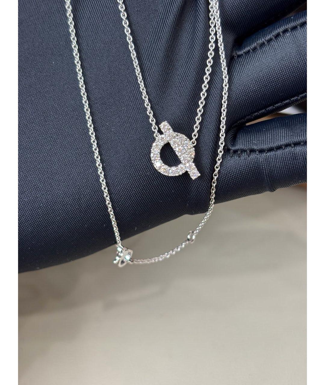 HERMES Белое колье из белого золота, фото 4