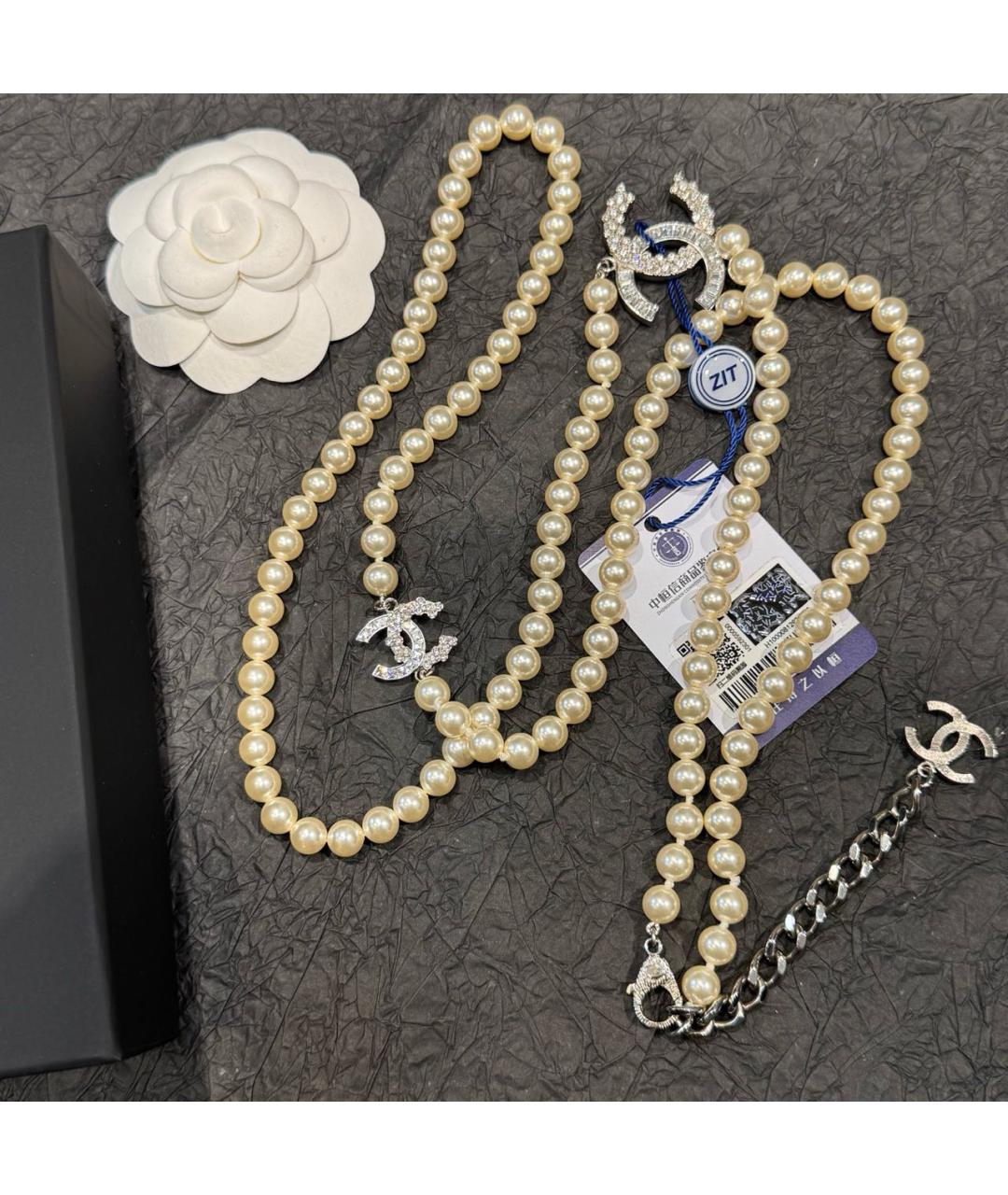 CHANEL Бежевое колье, фото 5