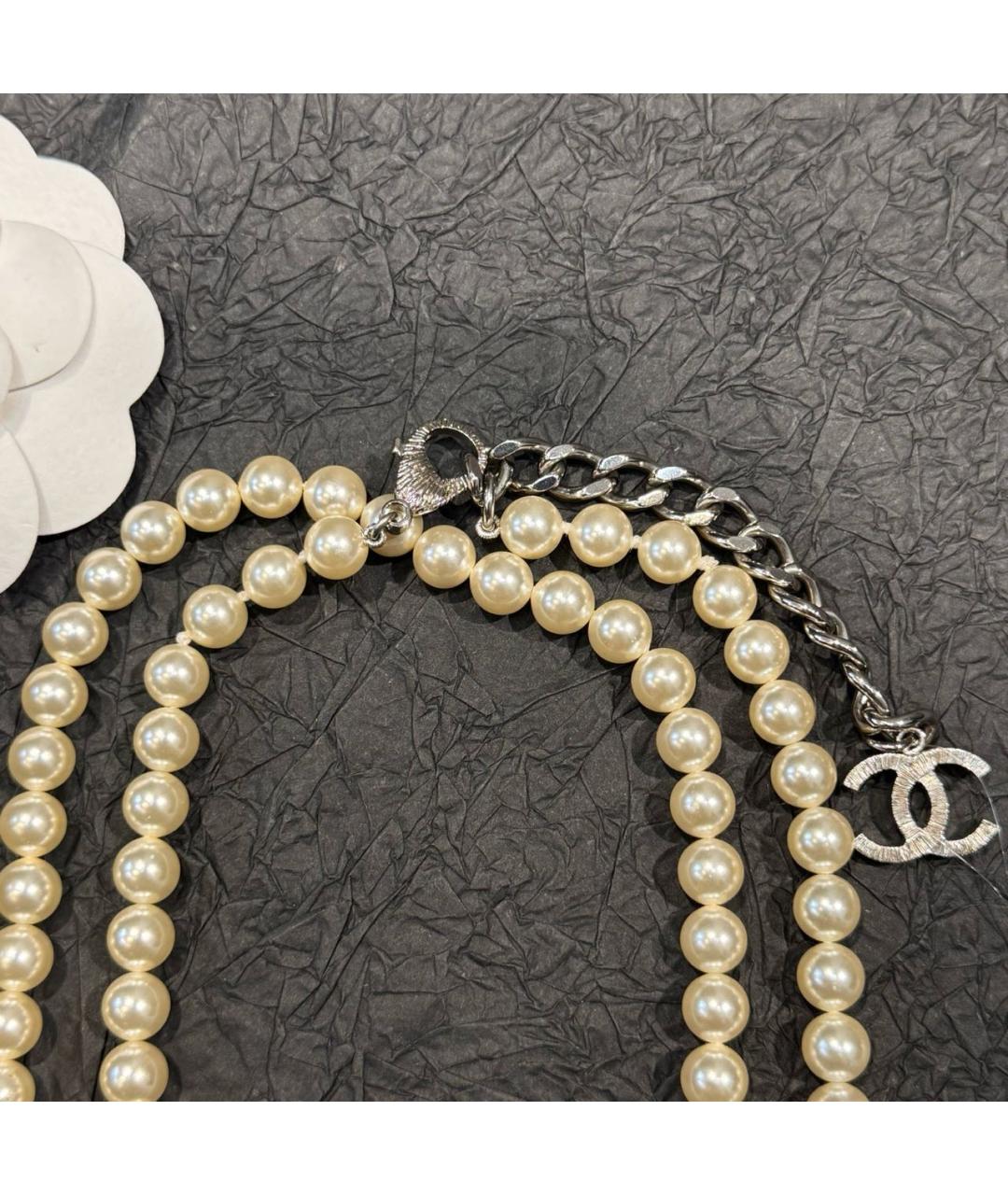 CHANEL Бежевое колье, фото 4