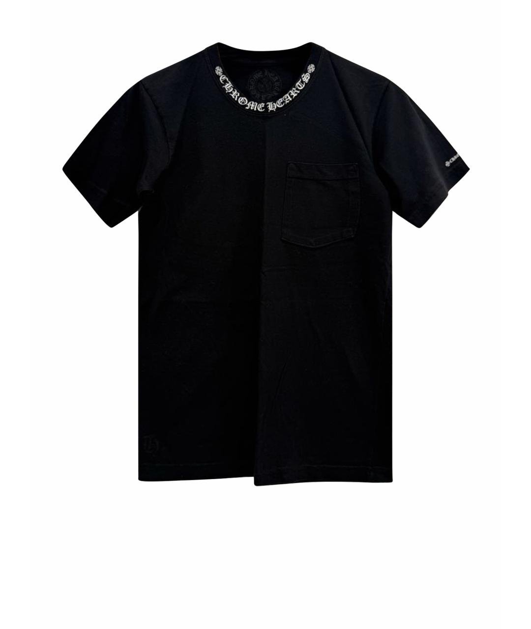 CHROME HEARTS Черная хлопковая футболка, фото 1