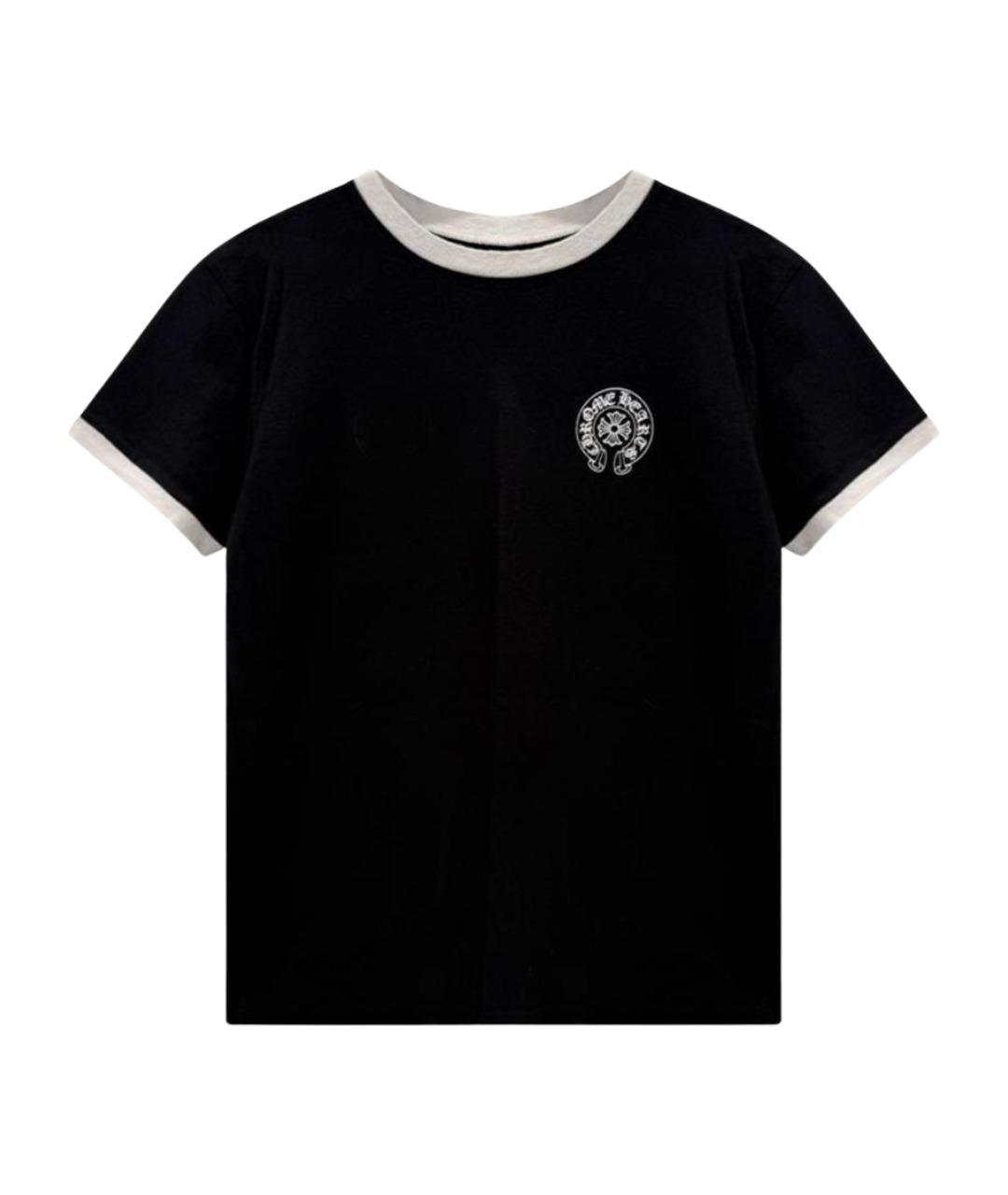 CHROME HEARTS Черная хлопковая футболка, фото 1
