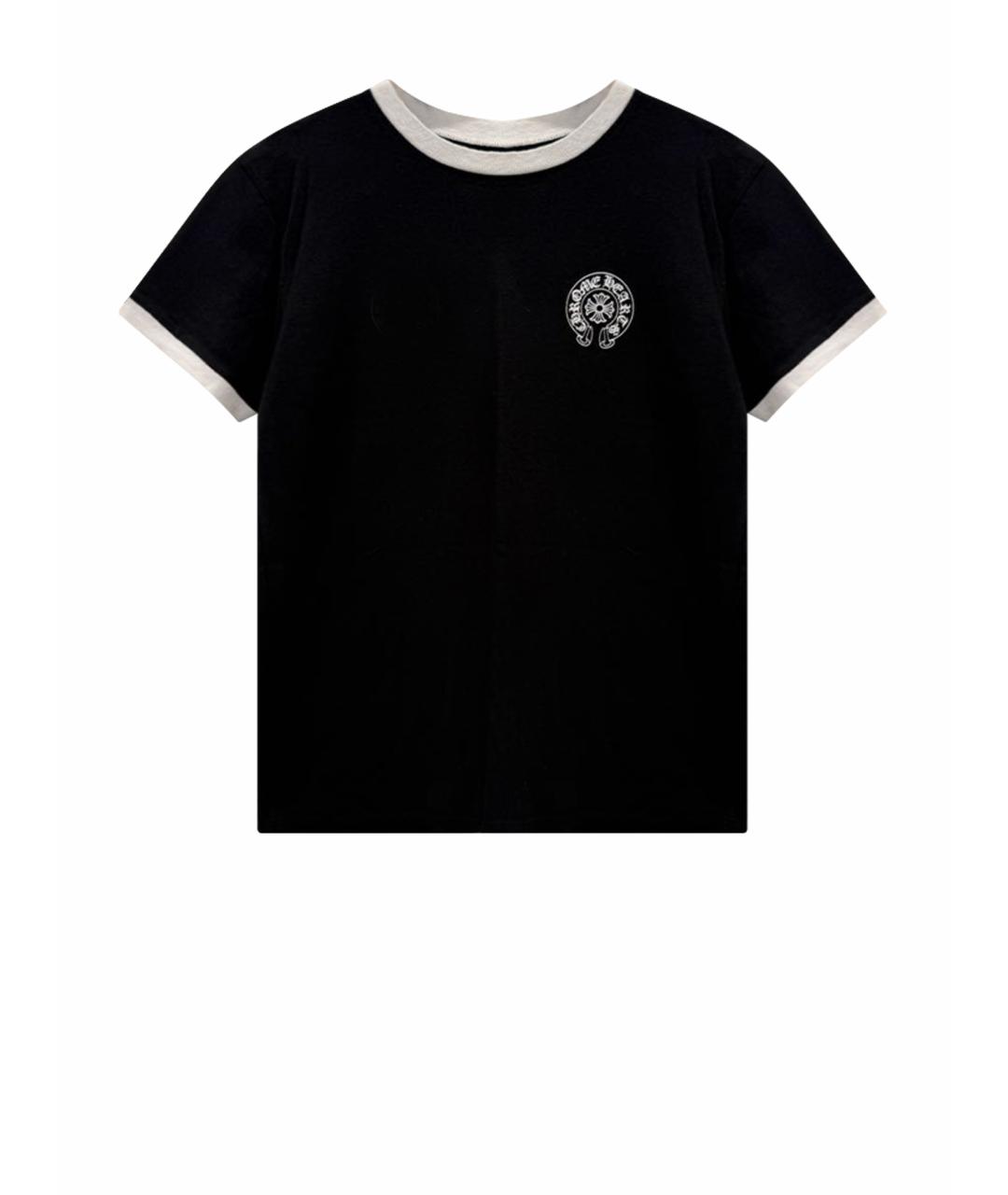 CHROME HEARTS Черная хлопковая футболка, фото 8