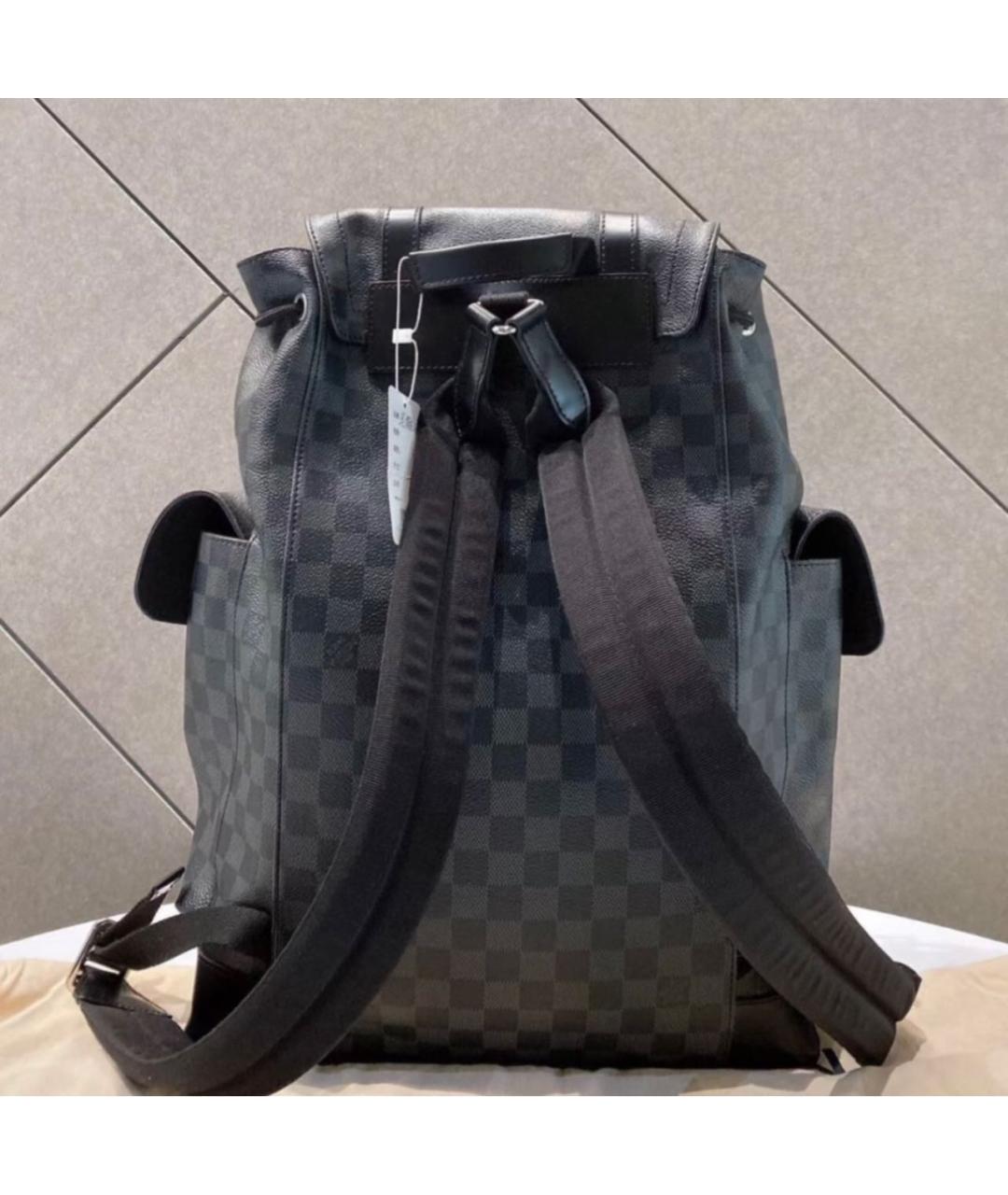 LOUIS VUITTON Серый рюкзак из канвы, фото 5
