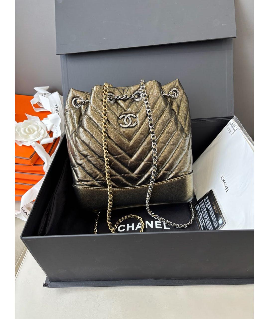 CHANEL Кожаная сумка через плечо, фото 8