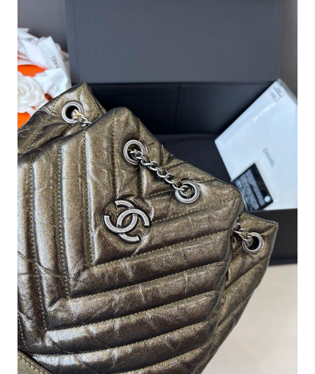 CHANEL Кожаная сумка через плечо, фото 6