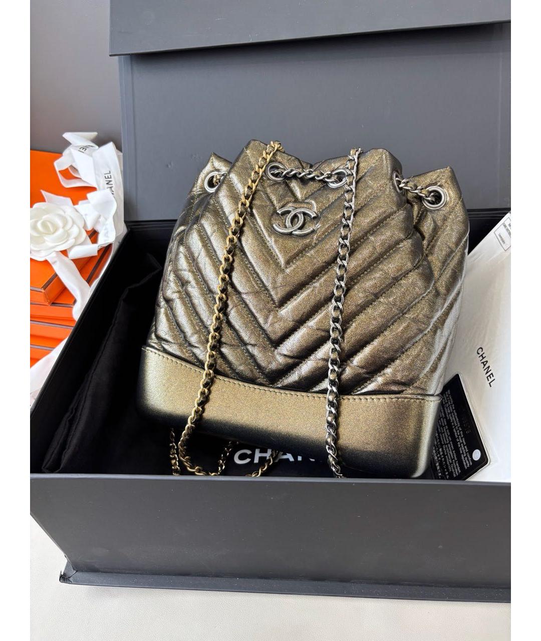CHANEL Кожаная сумка через плечо, фото 2