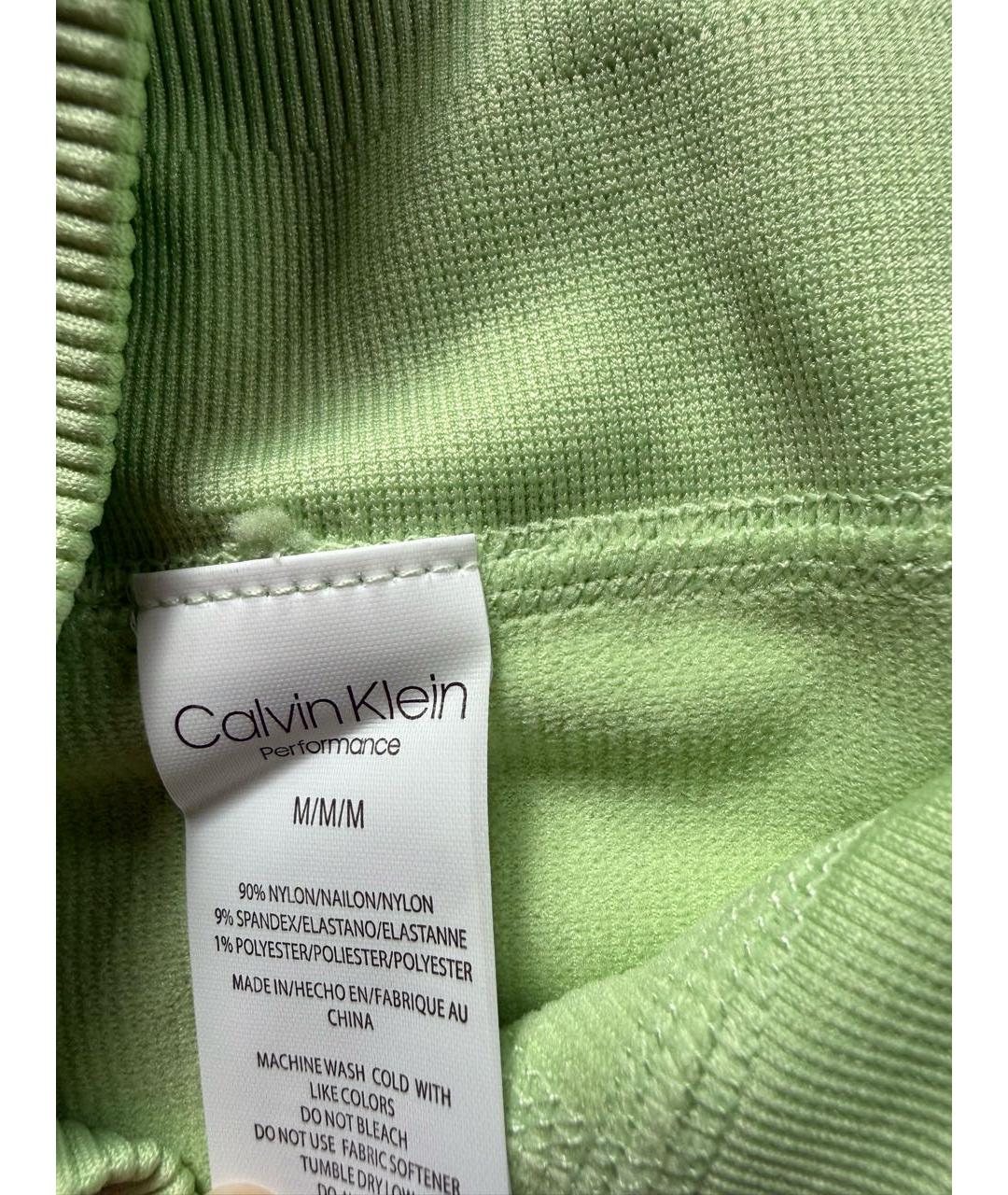 CALVIN KLEIN Зеленые шорты, фото 4